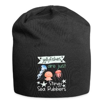 Les méduses ne sont que des gommes de mer avares Drôle de torture - Bonnet en jersey - noir - Devant