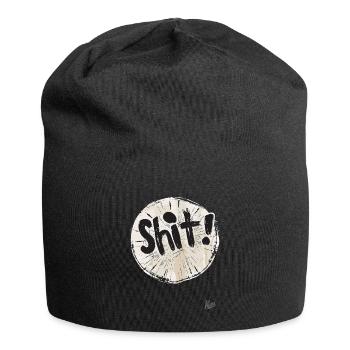Lustige Scheisse - Jersey-Beanie - Schwarz - Vorne