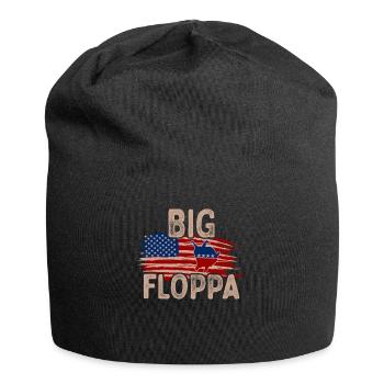 Big Floppa Karakal Cat Meme - Bonnet en jersey - noir - Devant