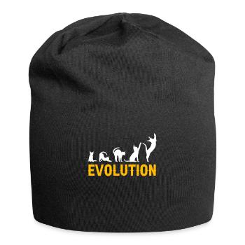 Big Floppa Karakal Cat Meme - Bonnet en jersey - noir - Devant