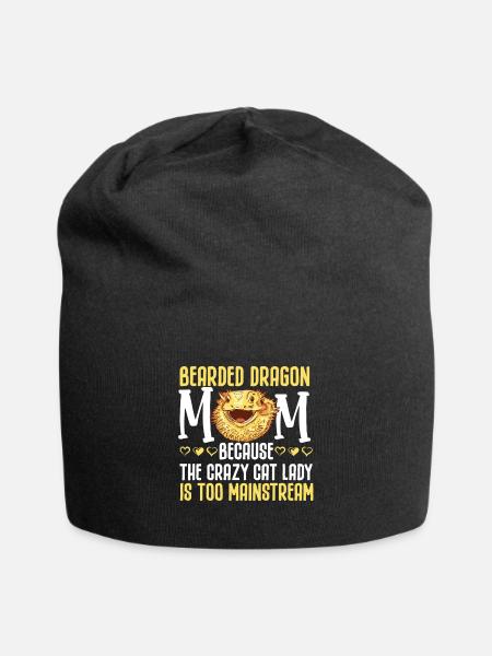 Bartagame Mama Beardie - Jersey-Beanie - Schwarz