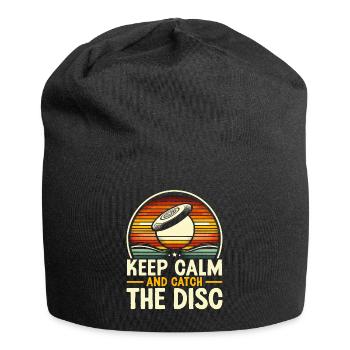 Ultimate Frisbee Player Sport Frisbee Disc Flying - Jersey Beanie - black - Front