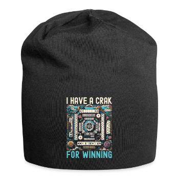 Mahjong Player Casino game Mahjongg - Jersey Beanie - black - Front