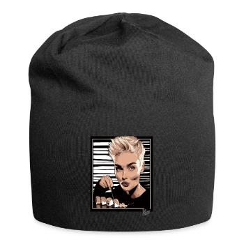 Pixie Cut and Delicious Trendy Sushi - Jersey Beanie - black - Front