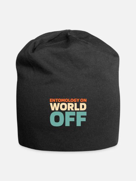 Entomologie Entomologe Insekt - Jersey-Beanie - Schwarz