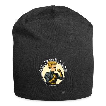 Marie - The Heroine of Radiation - Jersey Beanie - charcoal grey - Front