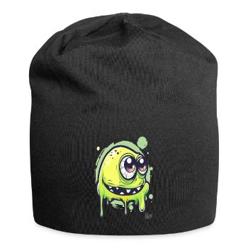 Drôle de monstre visqueux - Bonnet en jersey - noir - Devant