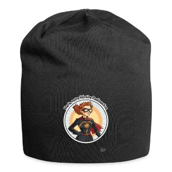 Marie, notre héroïne radioactive - Bonnet en jersey - noir - Devant