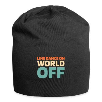 Line Dance Line Dance On World Off - Jersey-Beanie - Schwarz - Vorne