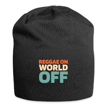 Reggae Reggae On World Off - Jersey Beanie - black - Front