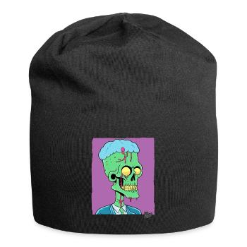 Grüner Zombie Punk Totenkopf Manager - Jersey-Beanie - Schwarz - Vorne