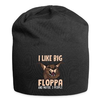 Big Floppa und 3 Leute - Jersey-Beanie - Schwarz - Vorne