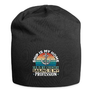 Sailor Ship Profession Seaman Sea Sailing - Jersey Beanie - black - Front