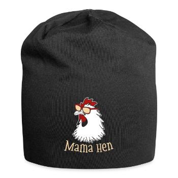 Maman Poule Poulet Maman Fermier Animal De Ferme - Bonnet en jersey - noir - Devant