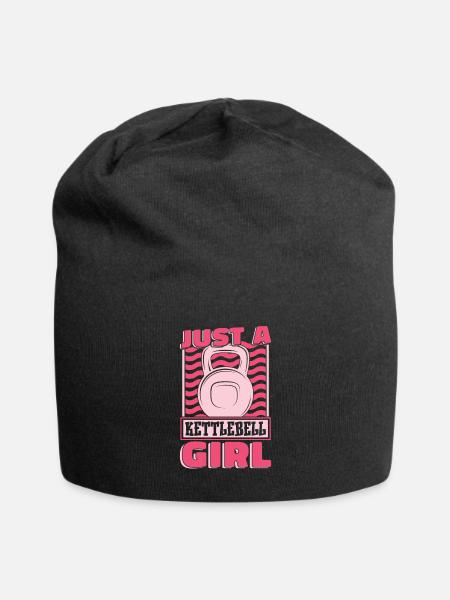 Kettlebell Just A Kettlebell Girl - Jersey-Beanie - Schwarz