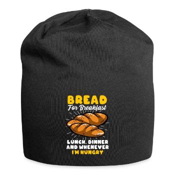 Brotbacken Brotbackautomat - Jersey-Beanie - Schwarz - Vorne