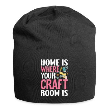 Artisanat Scrapbooking Scrapbooker Maison Où Salle d’artisanat - Bonnet en jersey - noir - Devant