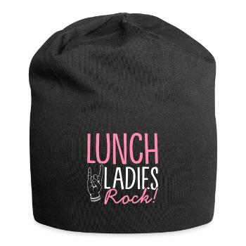 Cafeteria-Mitarbeiter Kinderfütterung Lunch Lady L - Jersey-Beanie - Schwarz - Vorne