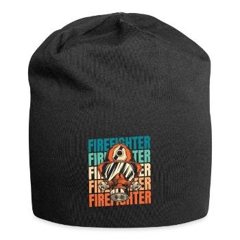 Feuerwehrmann - Jersey-Beanie - Schwarz - Vorne