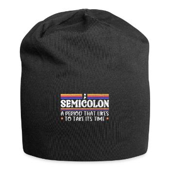 Grammaire anglaise drôle - Bonnet en jersey - noir - Devant