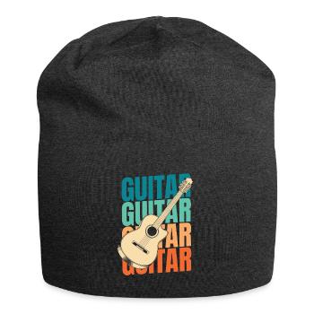 Acoustic Guitar - Jersey Beanie - charcoal grey - Front