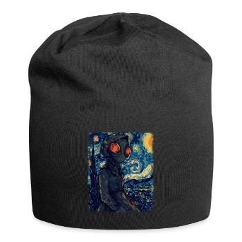 Peinture Monster Starry Night de Flatwood - Bonnet en jersey - noir - Devant