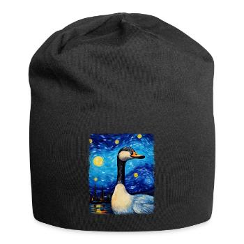 Goose Goose Duck Starry Night Painting - Jersey Beanie - black - Front
