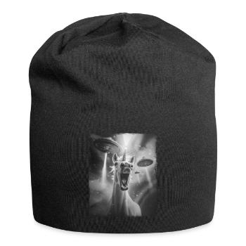Unicorn Horse UFO Alien Alien Selfie - Jersey Beanie - black - Front