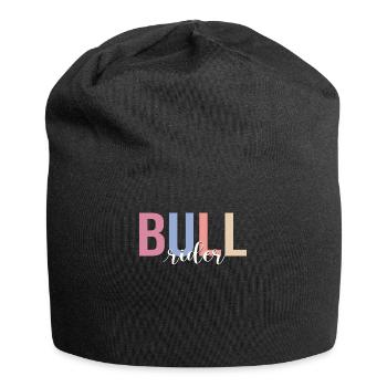 Bull Rider Bull Riding Cowboy - Jersey Beanie - black - Front