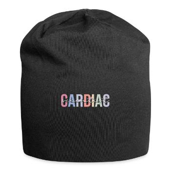 Infirmière cardiologue en cardiologie - Bonnet en jersey - noir - Devant