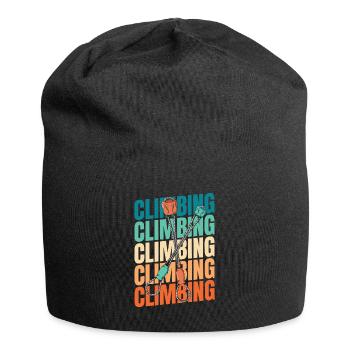 Klettern Kletterer - Jersey-Beanie - Schwarz - Vorne