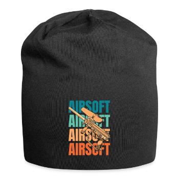 Airsoft - Jersey-Beanie - Schwarz - Vorne