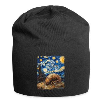 Isopods Starry Night Painting - Jersey Beanie - black - Front