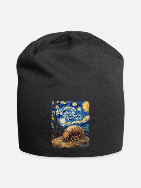 Isopodes Nuit étoilée Peinture - Bonnet en jersey - noir