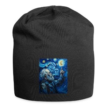 Karl Marx Kommunismus Kommunist Sternennacht Gemäl - Jersey-Beanie - Schwarz - Vorne