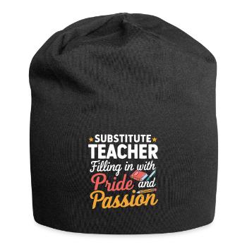Cool substitute teachers - Jersey Beanie - black - Front