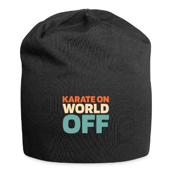 Karate Karate On World Off - Jersey Beanie - black - Front