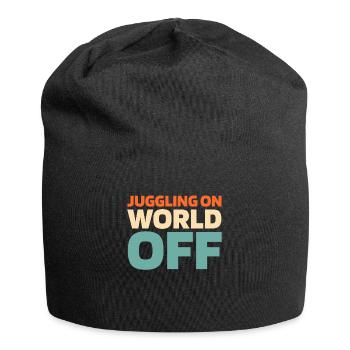 Jonglieren Jongleur Juggling On World Off - Jersey Beanie - black - Front