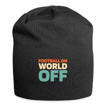 Football américain Football sur World Off - Bonnet en jersey - noir - Devant
