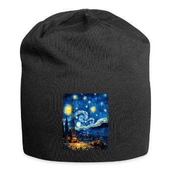 Kranführer Bauwesen HEO Sternennachtmalerei - Jersey-Beanie - Schwarz - Vorne