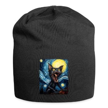 El Chupacabra Krypto Kryptozoologie Sternennacht G - Jersey-Beanie - Schwarz - Vorne