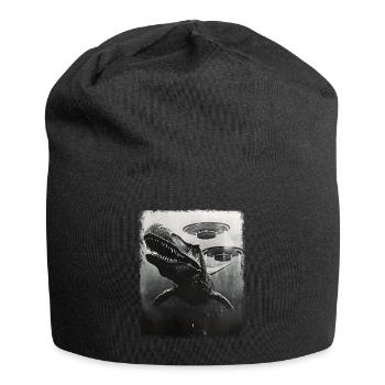 Mosasaure Dinosaure OVNI Alien Alien Se - Bonnet en jersey - noir - Devant