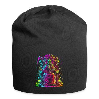 Sensenmann Der Totenschädel Popart - Jersey-Beanie - Schwarz - Vorne
