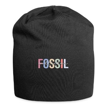 Fossil Collector Paleontology Fossil Hunter Palaean - Jersey Beanie - black - Front