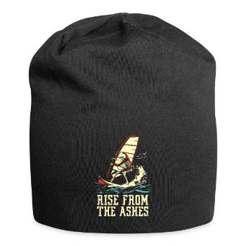 Windsurfing Windsurfer Skeleton - Jersey Beanie - black - Front