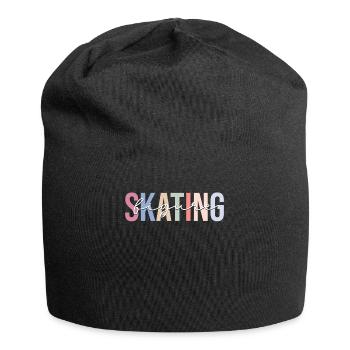 Patinage artistique Patinage sur glace Patineurs sur glace - Bonnet en jersey - noir - Devant