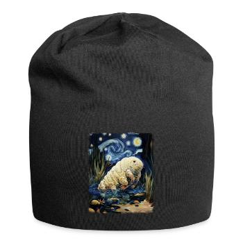 Ours d’eau tardigrade Microbiologie Nuit étoilée M - Bonnet en jersey - noir - Devant