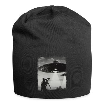 Stargazing Stargazer UFO Alien Außerirdischer Self - Jersey Beanie - black - Front