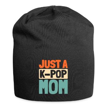 K Pop Kpop Korean Pop Just A Kpop Mom - Jersey Beanie - black - Front