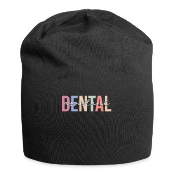 Assistante dentaire Hygiéniste dentaire Dentiste - Bonnet en jersey - noir - Devant